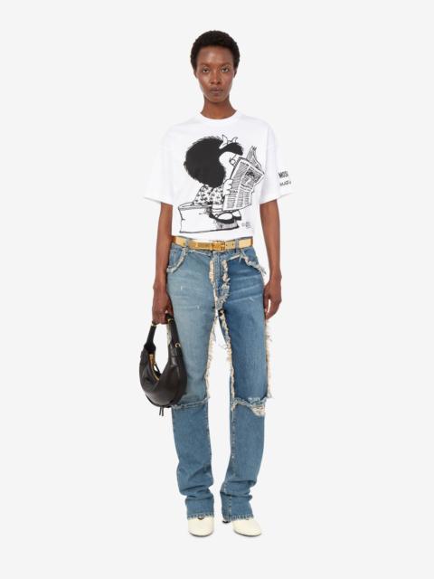 Moschino MAFALDA COTTON JERSEY T-SHIRT