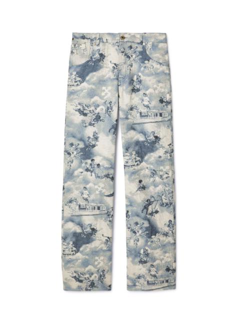 Off-White Tapestry Fresco Wide-leg Pants