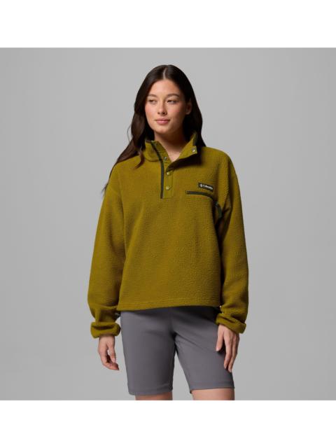 Columbia Women's Helvetia II Cropped Half Snap Fleece Pullover