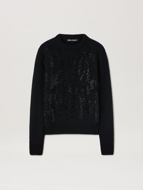 Palm Angels PALM STUDDED SWEATER
