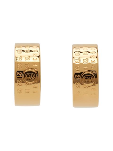 MM6 Maison Margiela Numeric Minimal Signature Hoop Earrings