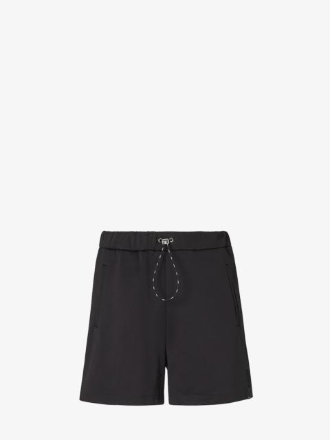 FENDI Bermudas Black technical cotton shorts