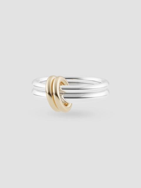 Spinelli Kilcollin Women's Core Calliope Sterling Silver & 18K Yellow Gold Double-Band Ring - Silver Gold