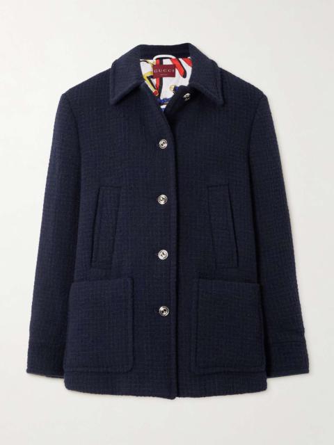 GUCCI Wool-blend bouclé-tweed coat
