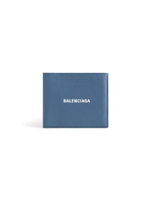 BALENCIAGA Men's Cash Square Folded Wallet  in Blue