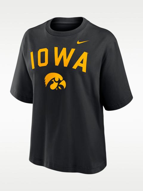 Nike Iowa Arch Over Logo Boxy Women's Nike College T-Shirt