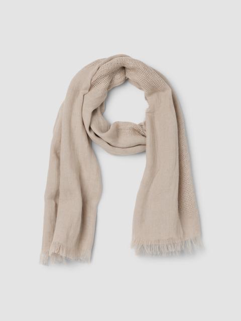 EILEEN FISHER Organic Linen Circles Scarf