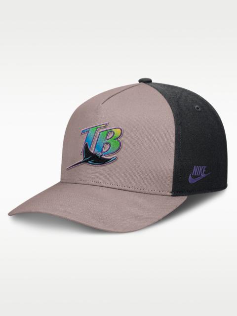 Nike Tampa Bay Rays Cooperstown Rise Men's Nike MLB A-Frame Adjustable Hat