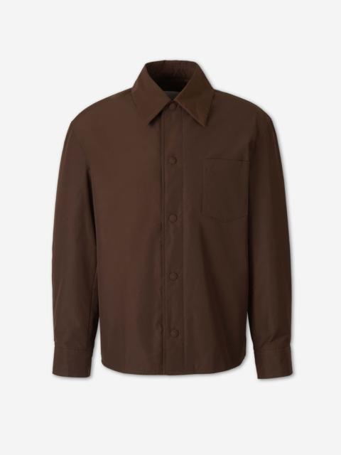 AMI Paris PLAIN POLYESTER COTTON OVERSHIRT