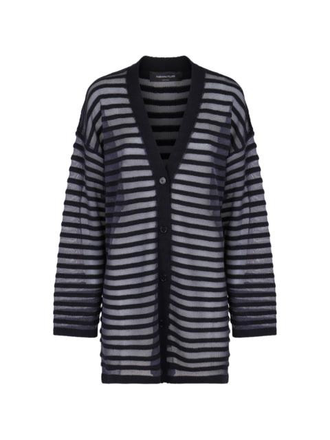 FABIANA FILIPPI sequin striped cardigan