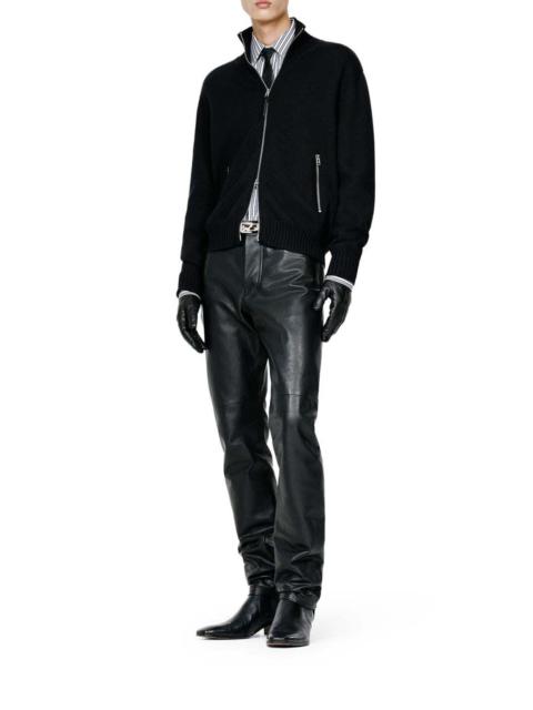TOM FORD ZIP-UP CARDIGAN IN MÉRINOS WOOL
