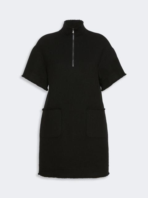 Max Mara SAVANA Wool jersey sweatshirt dress - BLACK