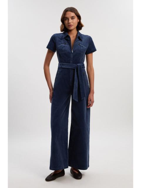 KAREN MILLEN Stretch Cord Wide Leg Jumpsuit