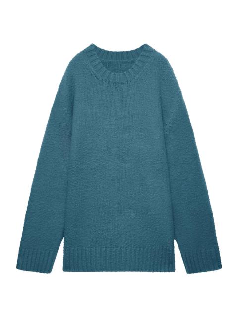 The Elder Statesman Men's Milo Textured Cashmere Sweater - Cypress