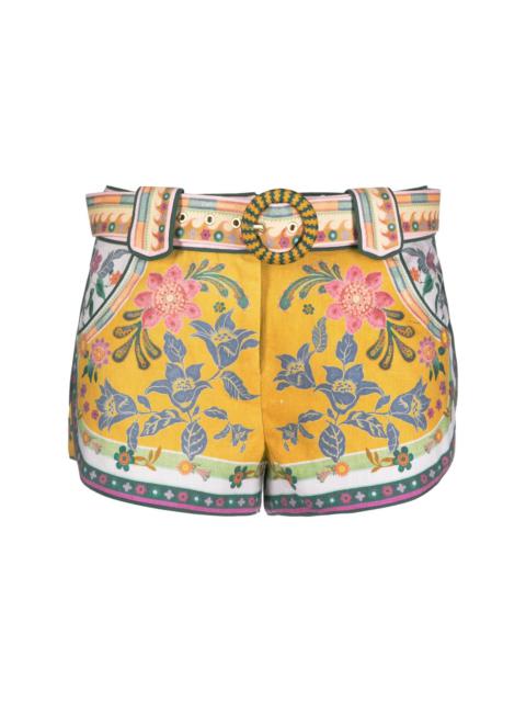 Zimmermann floral-print linen shorts