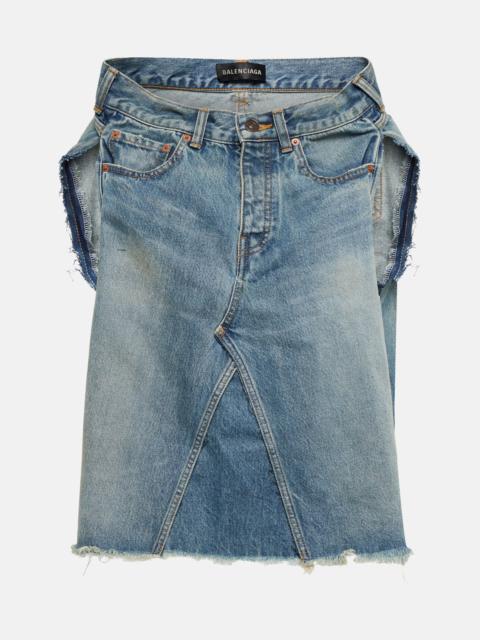 Pants off-shoulder denim top