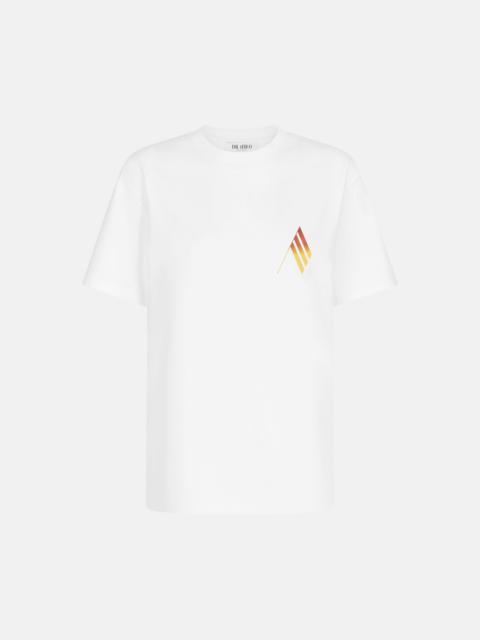 THE ATTICO ''PORTOFINO VISTA MARE'' T-SHIRT WHITE, YELLOW AND BROWN