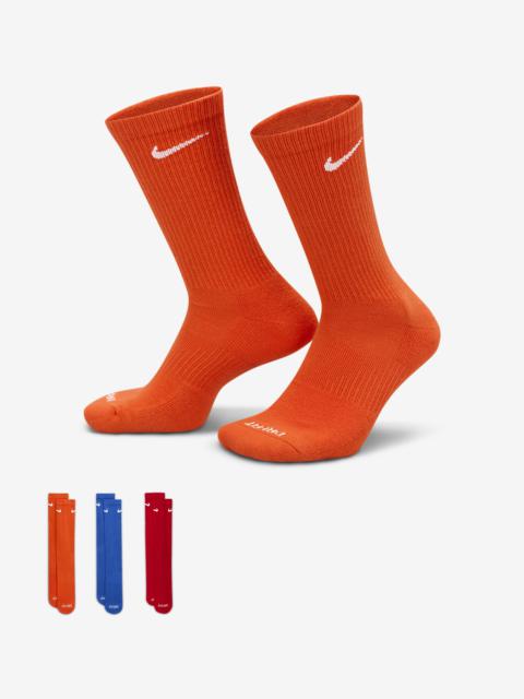 Nike Nike Everyday Plus Cushioned Training Crew Socks (3 Pairs)