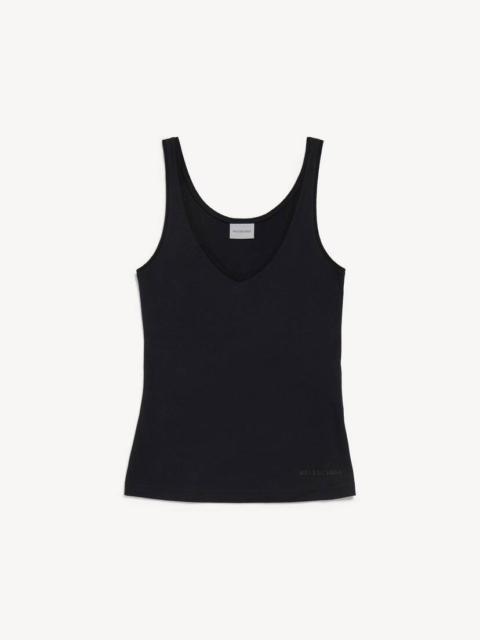 BALENCIAGA Women's V-neck Tank Top in Black