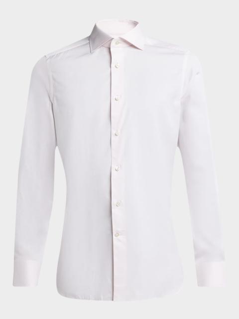 ZEGNA Men's Cotton Tonal Stripe Dress Shirt