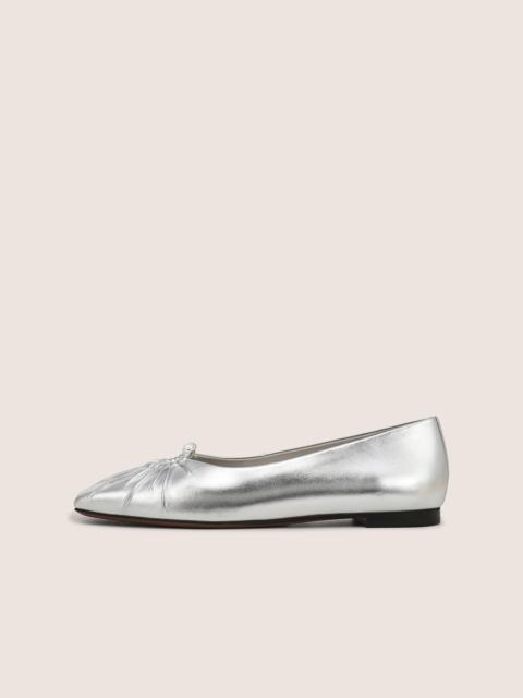 Vince Dany Metallic Leather Flat