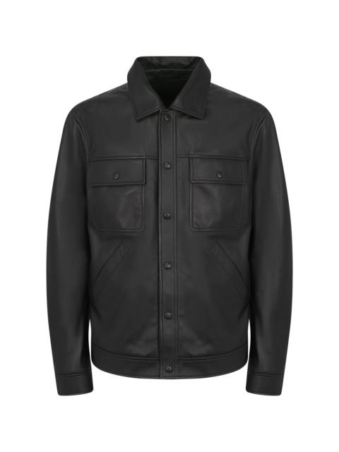 GABRIELA HEARST Levy Jacket in Black Nappa Leather