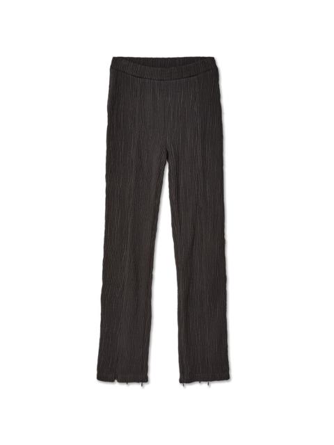 ribbed straight-leg trousers