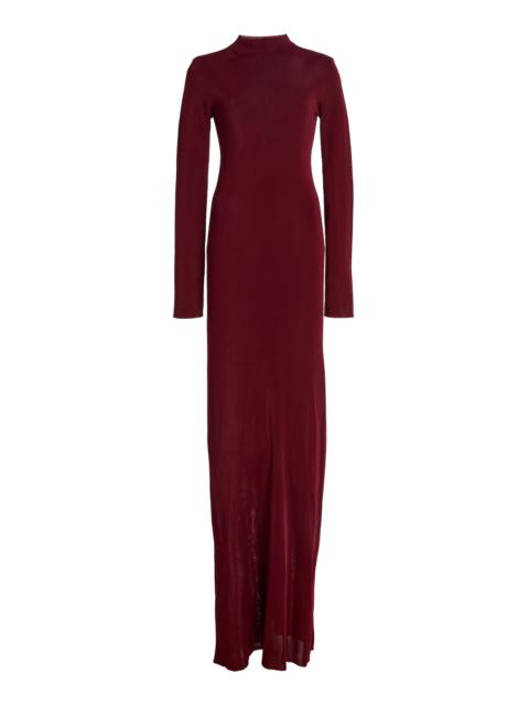 Altuzarra Kaplan Rayon Maxi Dress burgundy
