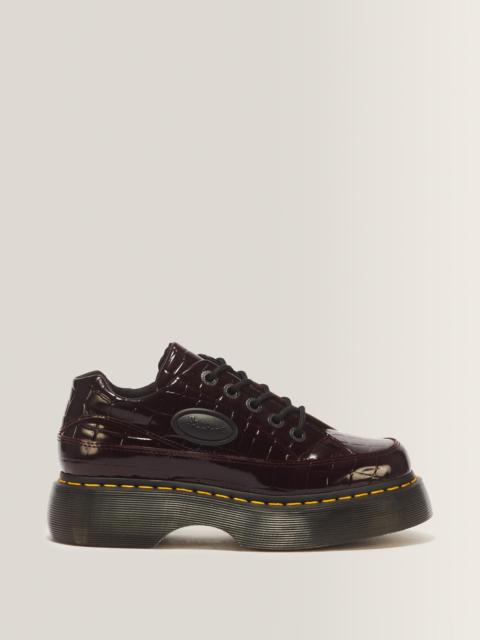 Dr. Martens Buzz 5 Eye Croc Emboss Leather Shoes