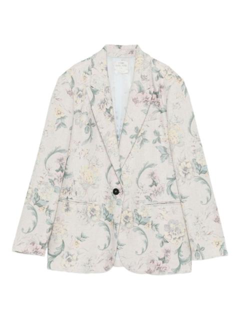 forte_forte floral single-button blazer