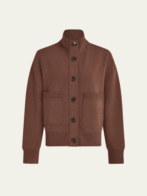 VARLEY Sabrina Button-Front Sweatshirt
