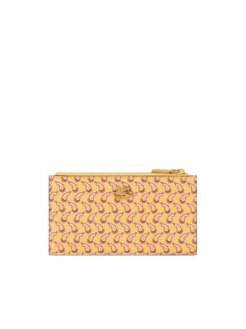 Etro Micro Paisley-print leather wallet