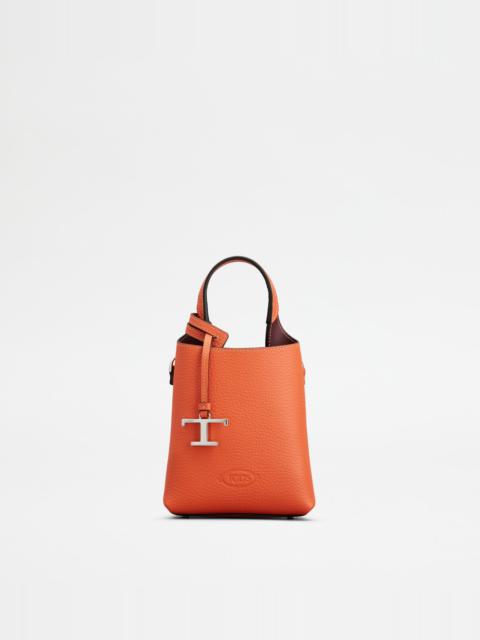 Tod's TOD'S MICRO BAG IN LEATHER - RED