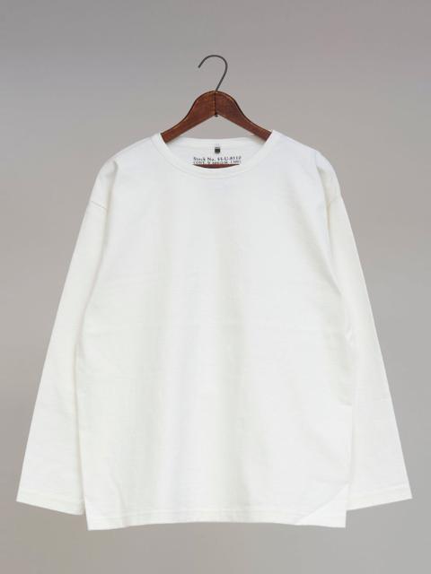 Nigel Cabourn 9.5oz 40's USMC Long Sleeve Shirt in Off-White