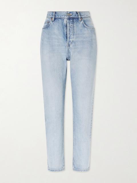 SAINT LAURENT High-rise Slim-leg Jeans