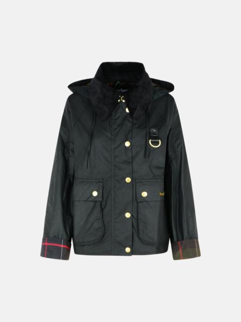 'REIGHTON' BLACK WAXED COTTON JACKET