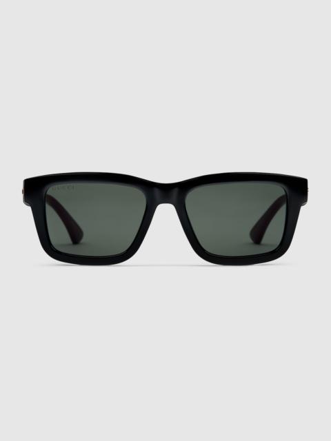 Rectangular frame sunglasses