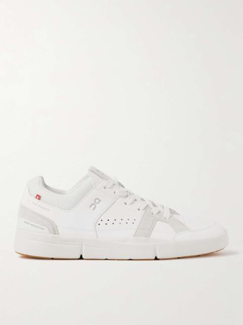 The Roger Clubhouse Faux Suede and Mesh-Trimmed Faux Leather Sneakers