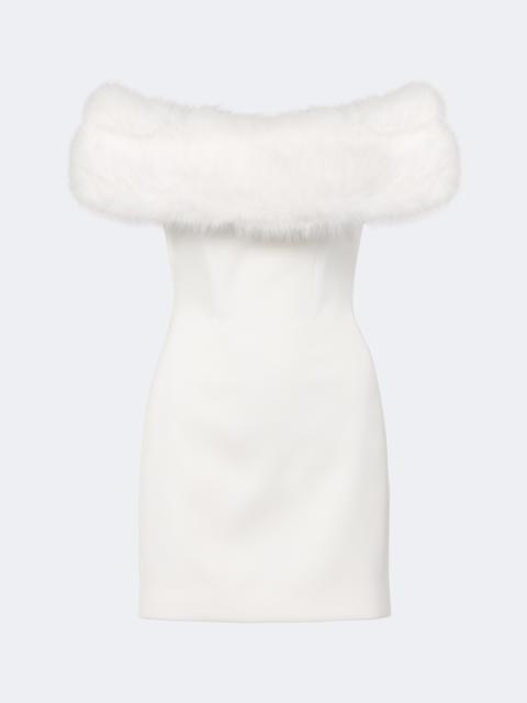 David Koma Strapless bustier minidress