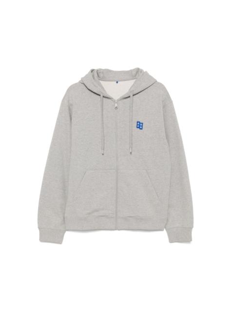 ADER error Trs tag zip-up hoodie