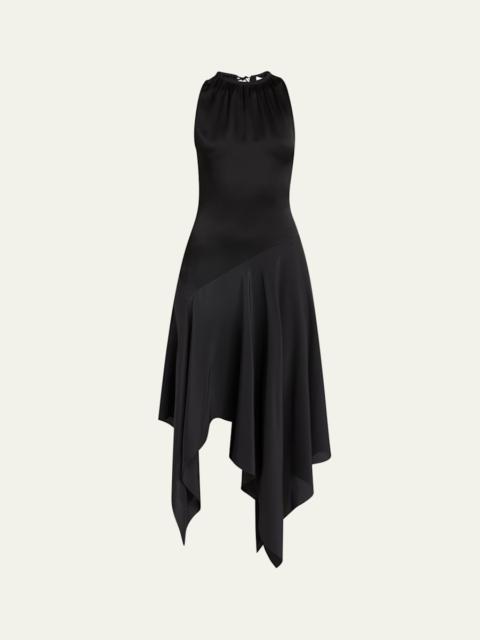 Alexander McQueen Sleeveless Flowy Handkerchief Midi Dress