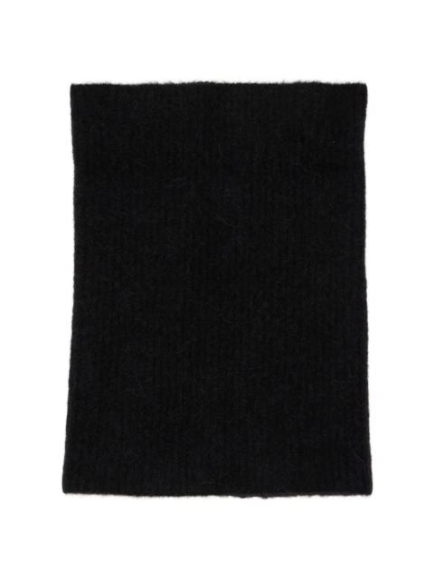 Rick Owens Black Tower Tube Scarf