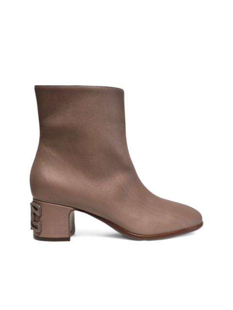 CASADEI 50mm logo-plaque boots