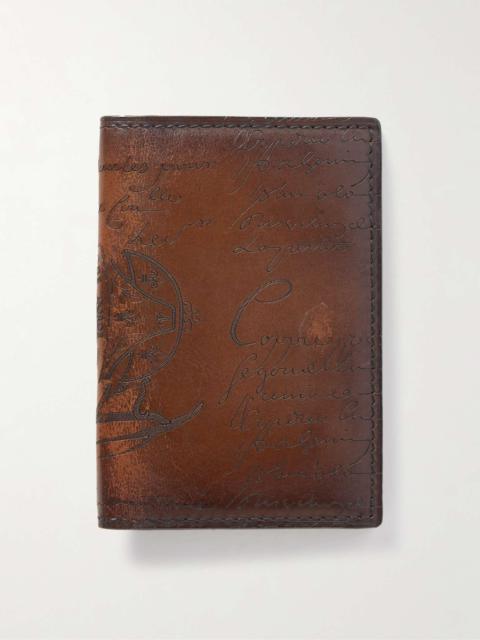 Berluti Jagua Neo Scritto Venezia Leather Bifold Cardholder
