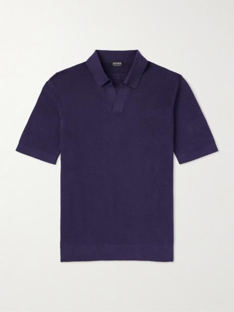 ZEGNA Slim-Fit Cotton-Piqué Polo Shirt
