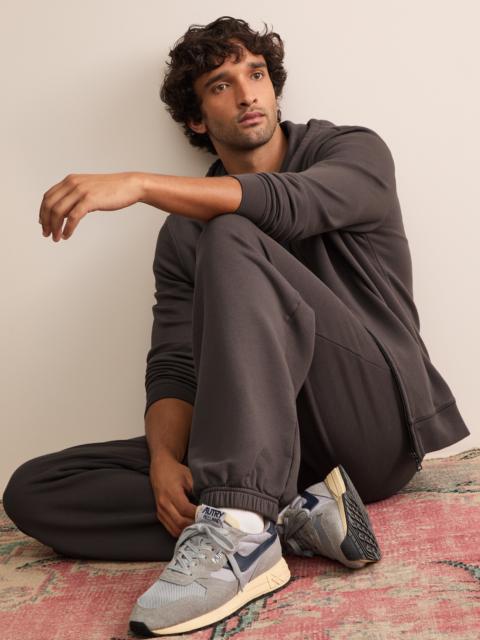 Derek Rose Harley Cotton Modal Oversized Sweatpants Espresso Brown