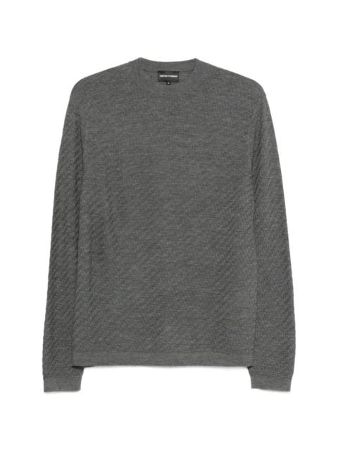 EMPORIO ARMANI textured sweater