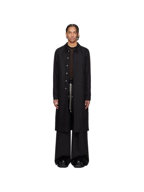 Rick Owens Black Temple Brad Coat