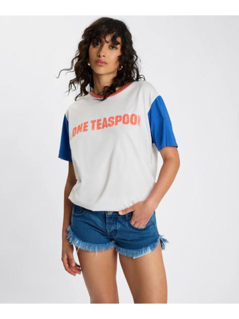 ONE TEASPOON Game Day Boyfriend Tee - White