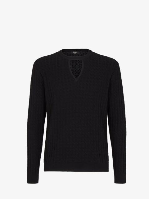 FENDI Black wool jumper